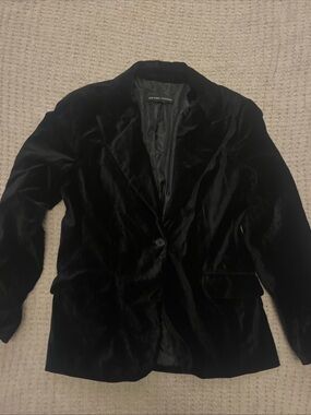 New York & Company Black Velvet Blazer